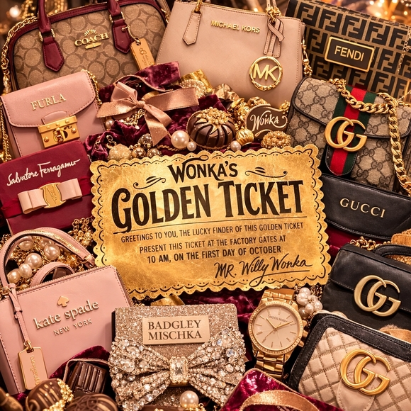 Willy Wonka Golden Ticket Mystery Accessories - 🍫✨ WILLY WONKA GOLDEN TICKET MYSTERY! ✨🍫